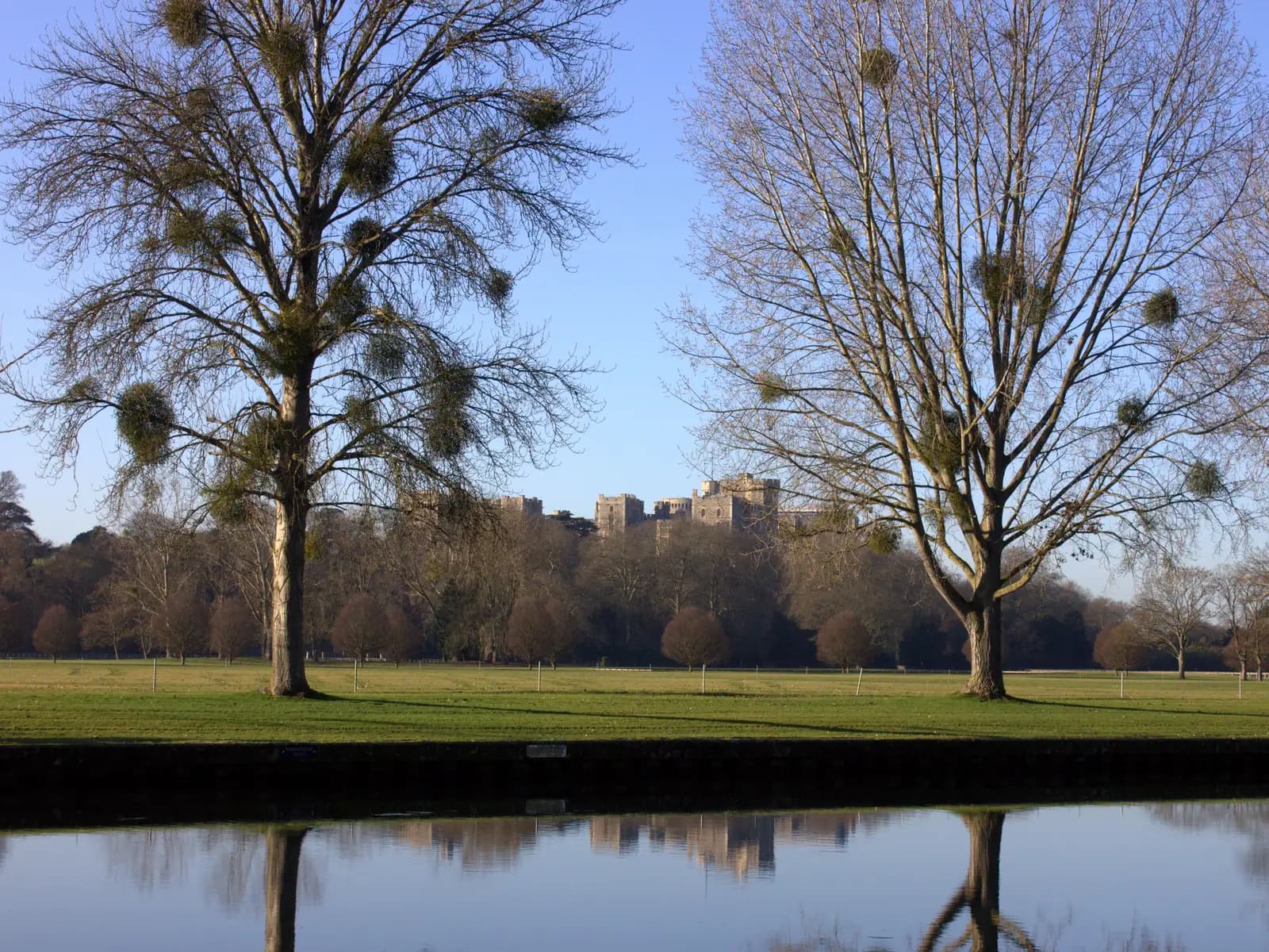 Windsor Castle above the River Thames in Berkshire