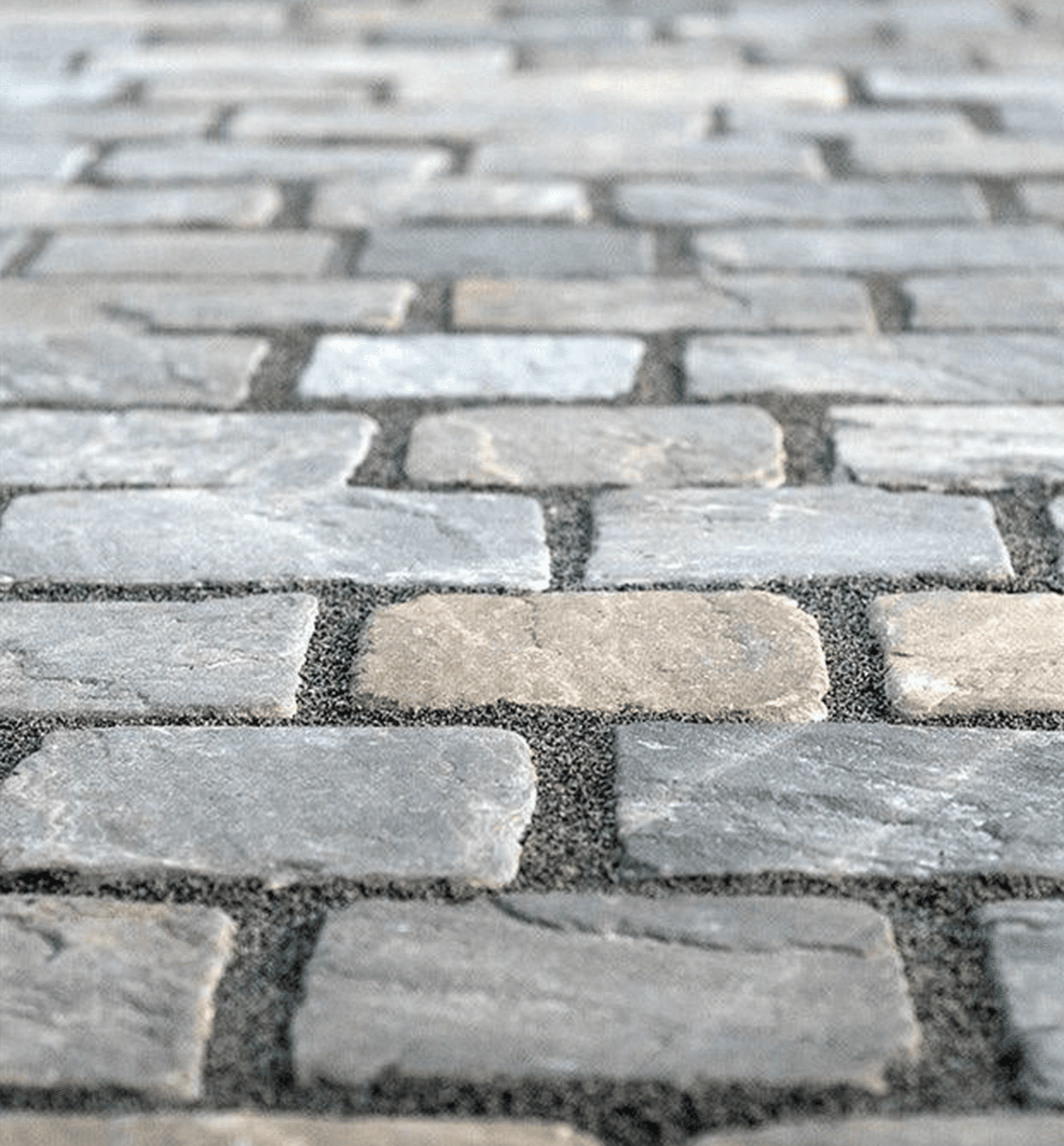 Natural stone driveway after specialist cleaning and restoration